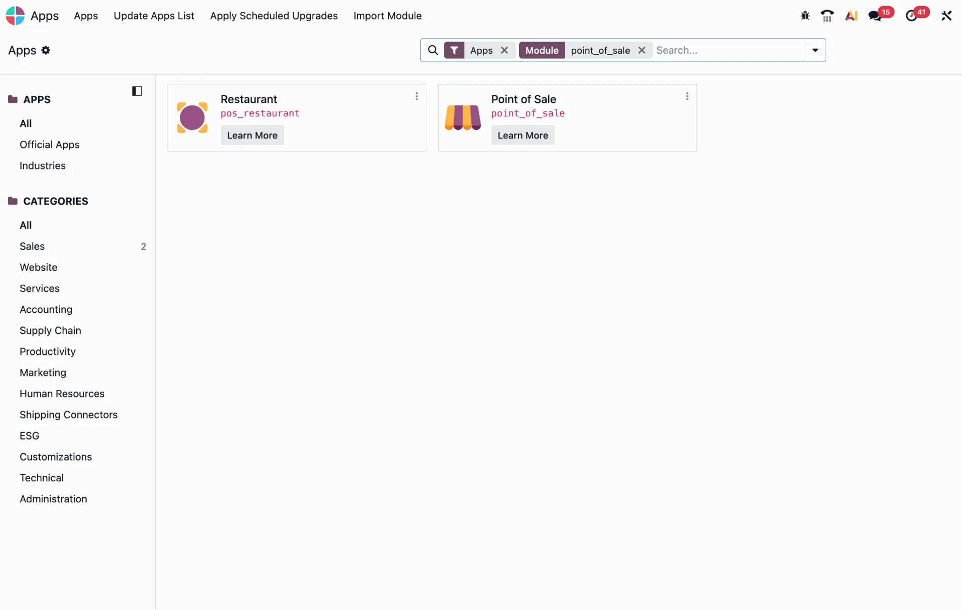 Odoo POS, Restaurantmodus, Kassensystem, POS Modul, Restaurantfunktion, Kassenoberfläche