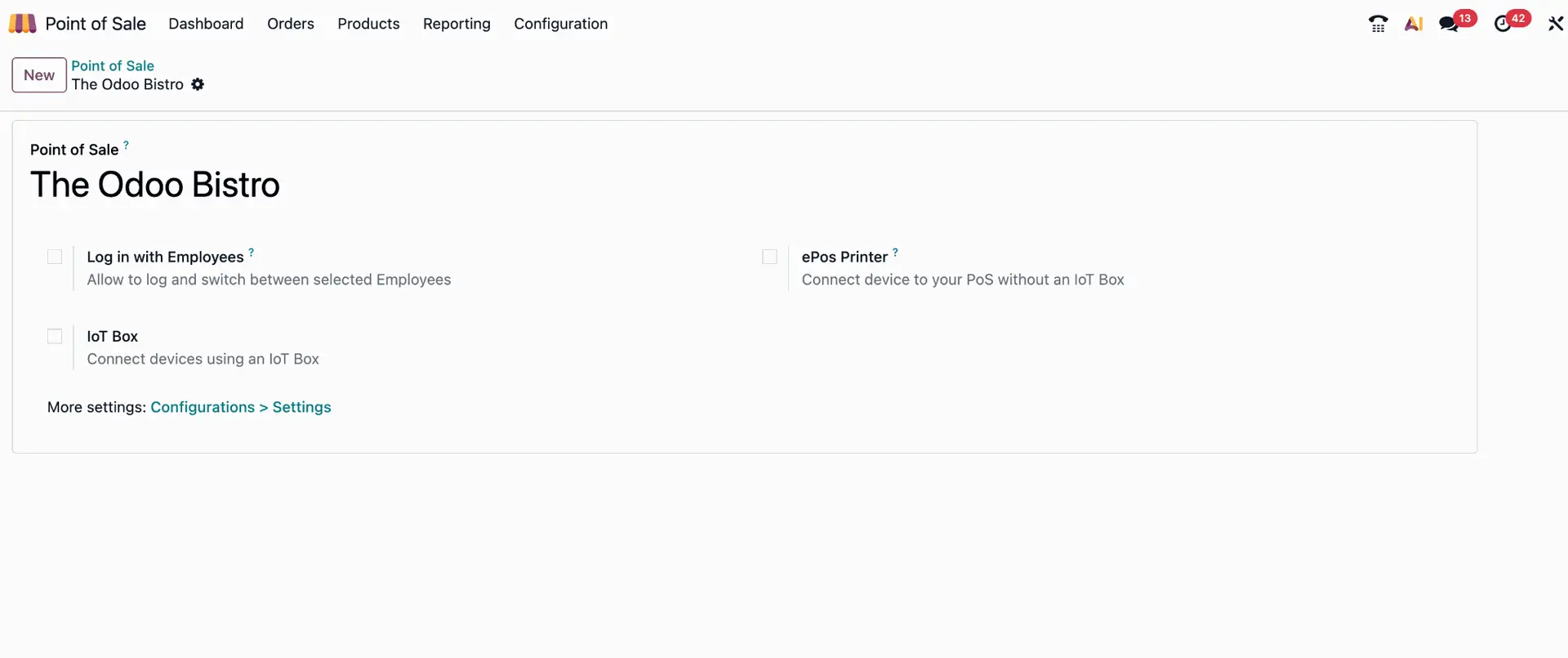 Odoo POS, Restaurantkonfiguration, POS Terminal, Kassensystem, Odoo Restaurant, POS Einrichtung