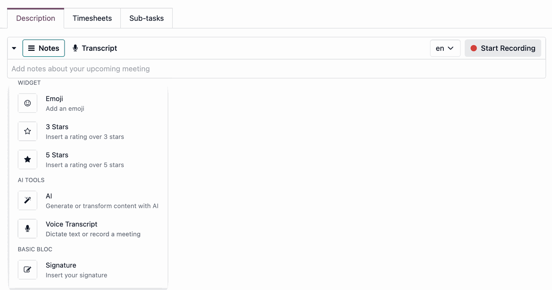 Sprachsteuerung und Live-Transkription in Odoo 19 – KI erstellt automatisch Zusammenfassungen, To-dos und Protokolle aus Gesprächen