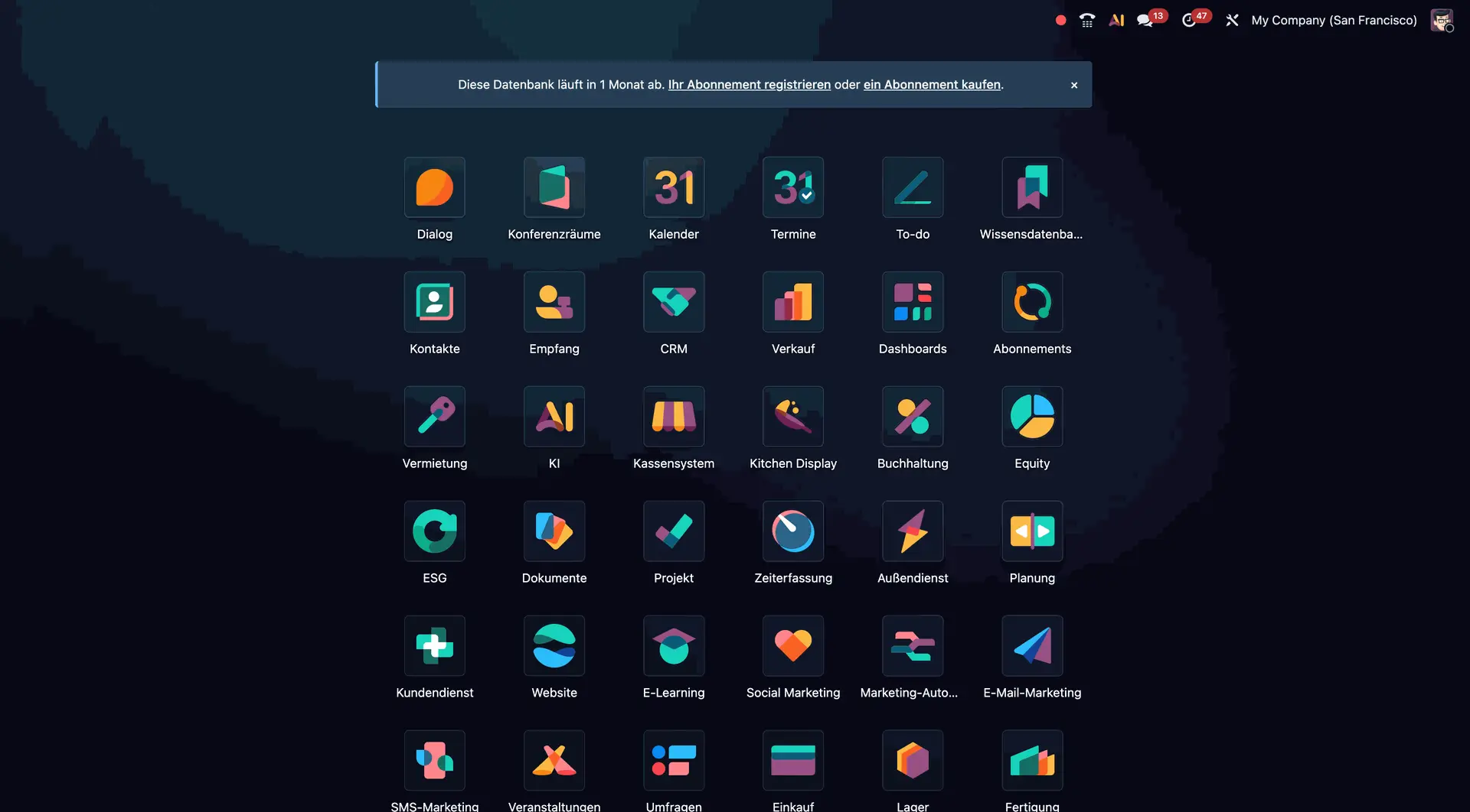Odoo 19 Dark Mode, Benutzeroberfläche, Framework, Grundfunktionen