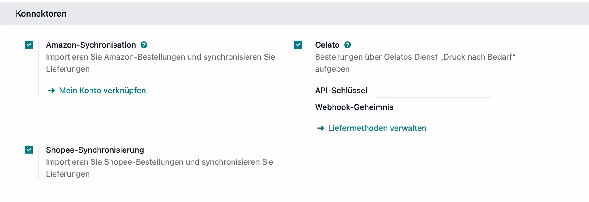 Odoo 19 Marktplatz Integration, Verkaufskanäle, E-Commerce, Synchronisierung