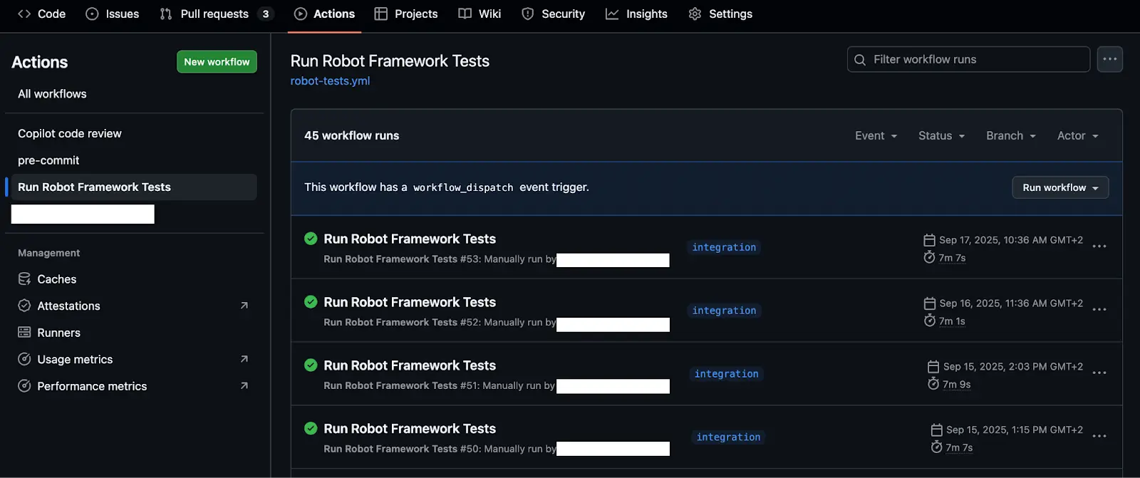 Odoo Robot Tests, GitHub Workflow, API Integration, Testautomatisierung, Odoo Qualitätssicherung