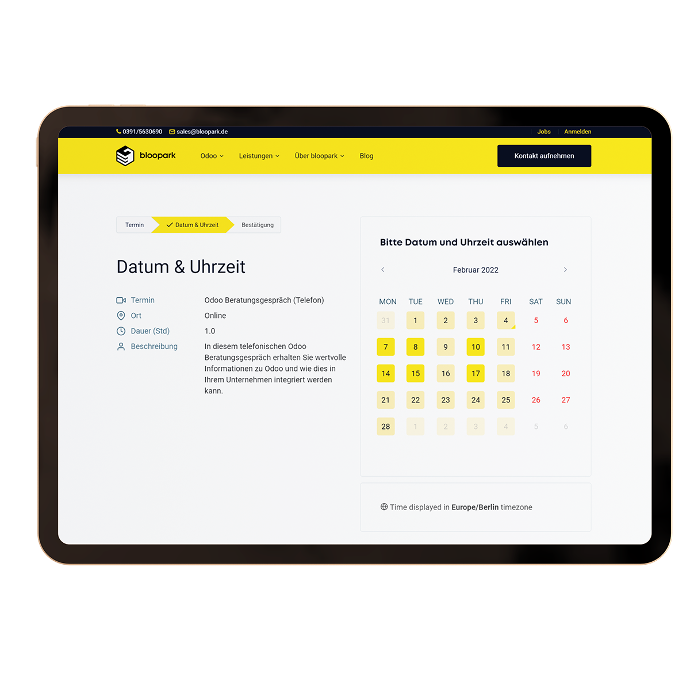 Odoo Online Terminvereinbarung Odoo Online Terminvereinbarung