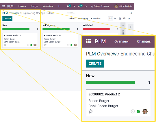 Odoo PLM Anwedung Odoo PLM Anwedung