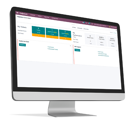 Odoo Helpdesk Desktop Ansicht Odoo Helpdesk Desktop Ansicht