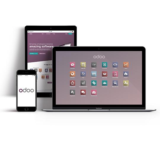 Odoo ERP auf dem Desktop, Mobil und auf dem Tablet Odoo ERP auf dem Desktop, Mobil und auf dem Tablet