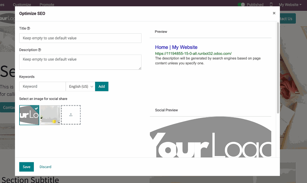 SEO Optimierung Ihrer Odoo Webseite SEO Optimierung Ihrer Odoo Webseite